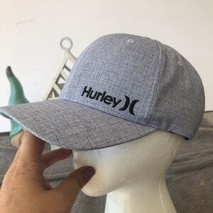 Hurley Corp Textured Tri-Blend Flex Fit Hat - blue